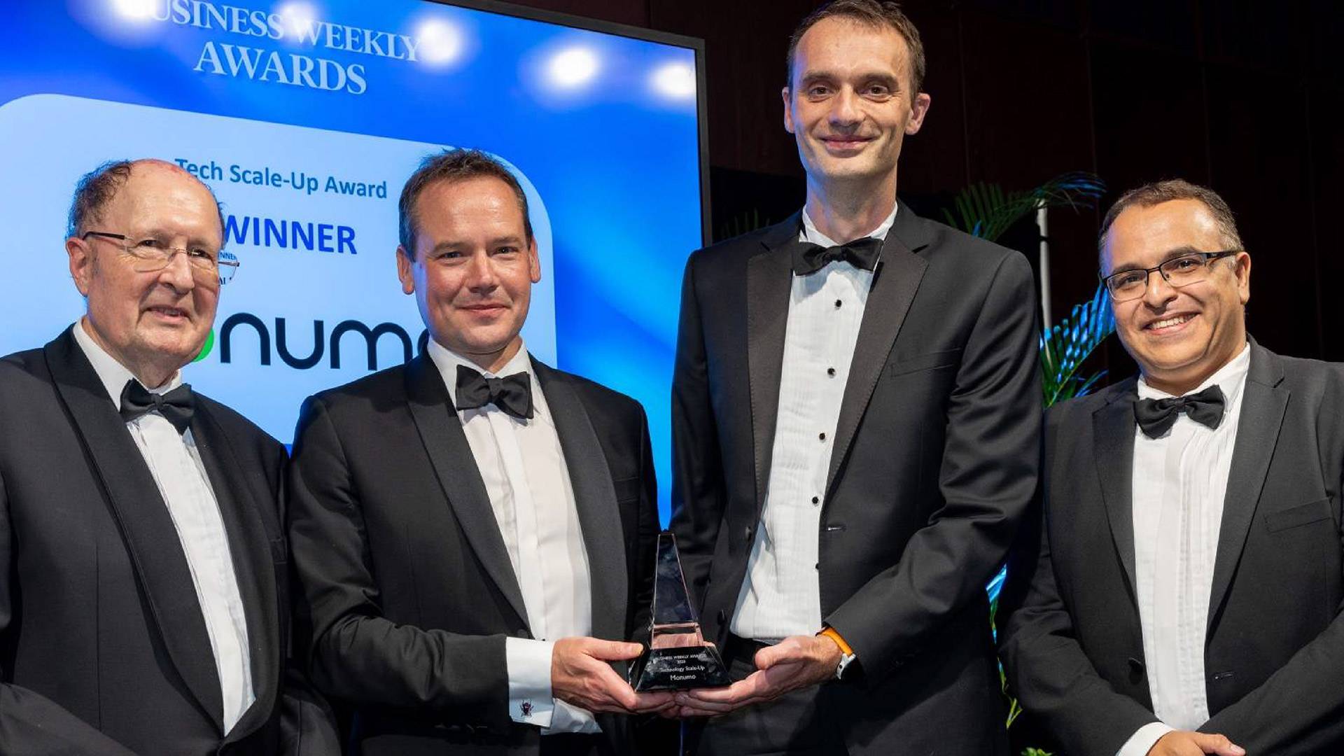 Monumo - Winners of The Business Weekly 'Technology Scale-up' prize.